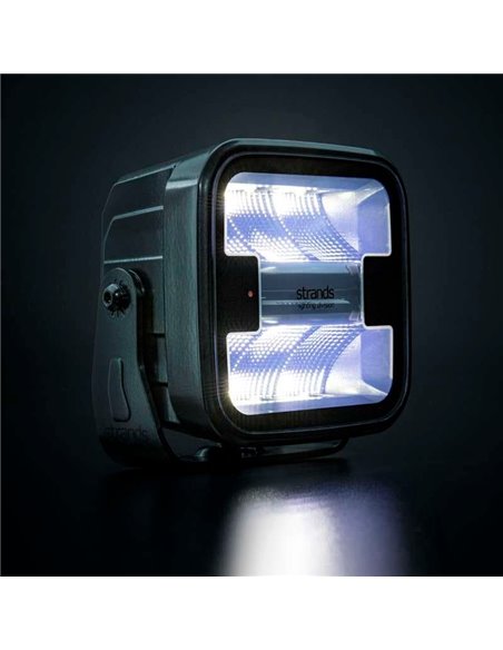 SIBERIA XP HEAT Luz de trabalho LED aquecida para climas frios, 70 W, 370 Lm, 5700 K, alcance de 68 m