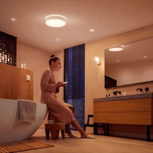 Pack de 3 photos LED Xamento en aluminium dans une salle de bain | LeonLeds