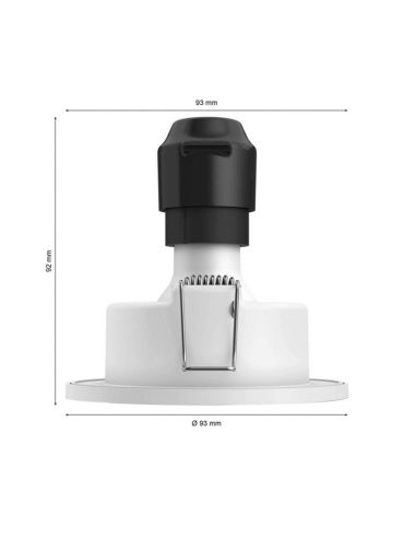 Pack de 3 photos LED Dimensions du produit en aluminium Xamento