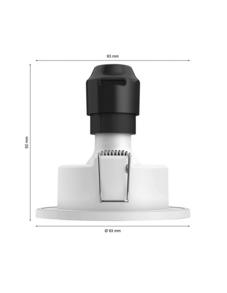 Pack de 3 photos LED Dimensions du produit en aluminium Xamento