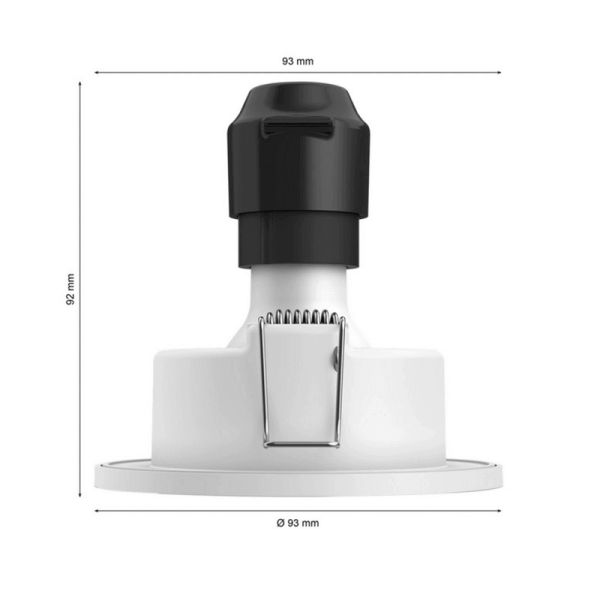 Pacote com 3 fotos LED Xamento medidas do produto em alumínio