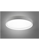 Luminária de teto LED redonda 48,5 cm ZETA 24 W 2500 lm, regulável 2700 - 6500 K com controle remoto IP20 Branco