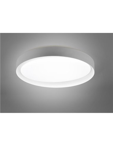 Plafón de techo LED redondo 48,5cm ZETA 24W 2500lm, regulable 2700 - 6500K con mando IP20 Blanco