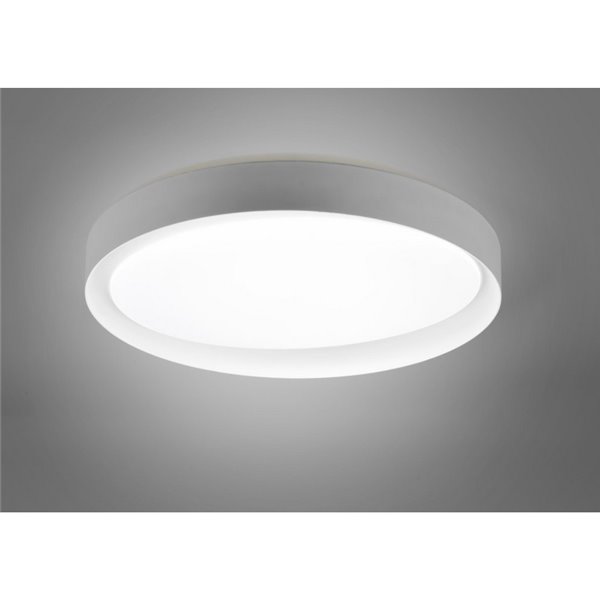 Plafón de techo LED redondo 48,5cm ZETA 24W 2500lm, regulable 2700 - 6500K con mando IP20 Blanco