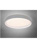 Plafón de techo LED redondo 48,5cm ZETA 24W 2500lm, regulable 2700 - 6500K con mando IP20 Blanco
