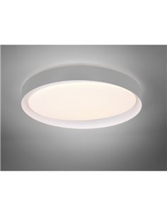 Plafón de techo LED redondo 48,5cm ZETA 24W 2500lm, regulable 2700 - 6500K con mando IP20 Blanco 2