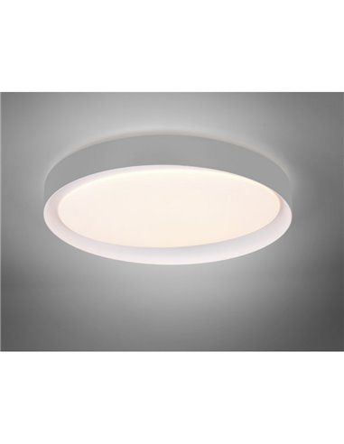 Luminária de teto LED redonda 48,5 cm ZETA 24 W 2500 lm, regulável 2700 - 6500 K com controle remoto IP20 Branco