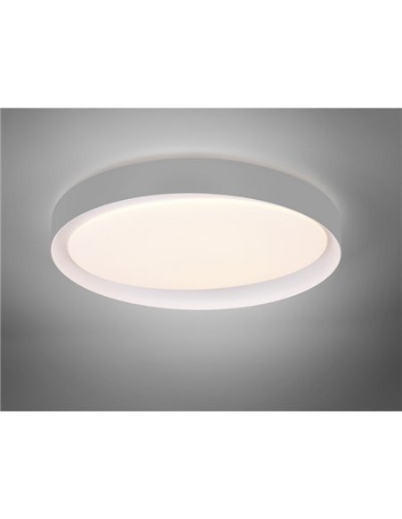 Plafón de techo LED redondo 48,5cm ZETA 24W 2500lm, regulable 2700 - 6500K con mando IP20 Blanco