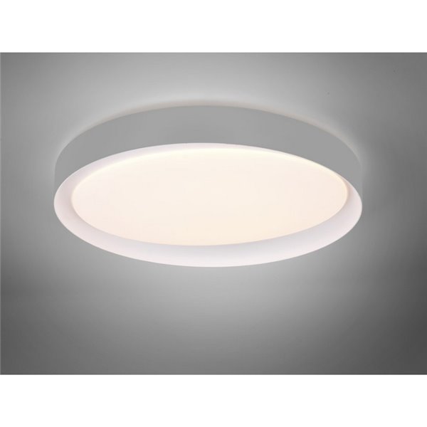 Plafonnier LED rond 48,5 cm ZETA 24 W 2500 lm, dimmable 2700 - 6500 K avec télécommande IP20 Blanc
