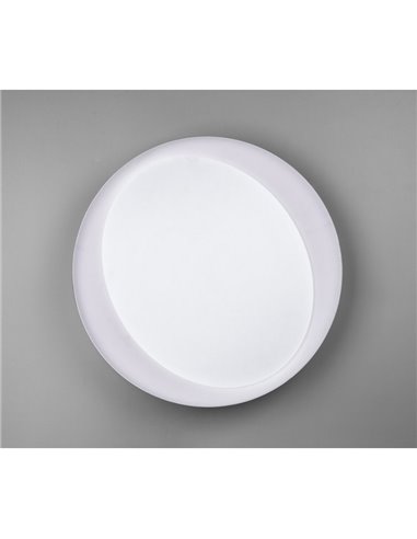 Plafón de techo LED redondo 48,5cm ZETA 24W 2500lm, regulable 2700 - 6500K con mando IP20 Blanco