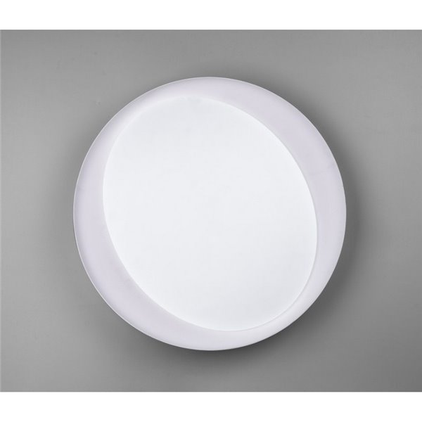 Plafonnier LED rond 48,5 cm ZETA 24 W 2500 lm, dimmable 2700 - 6500 K avec télécommande IP20 Blanc