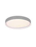 Plafón de techo LED redondo 48,5cm ZETA 24W 2500lm, regulable 2700 - 6500K con mando IP20 Blanco