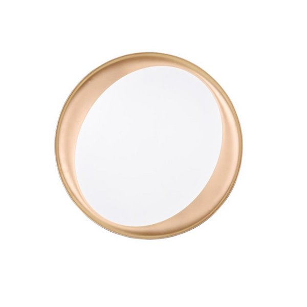 Plafón redondo LED ZETA 48,5cm 24W 2500lm, regulable 2700 - 6500K con mando IP20 Negro-oro