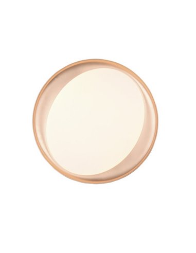 Plafón redondo LED ZETA 48,5cm 24W 2500lm, regulable 2700 - 6500K con mando IP20 Negro-oro