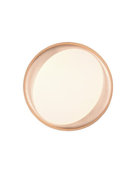 Plafón redondo LED ZETA 48,5cm 24W 2500lm, regulable 2700 - 6500K con mando IP20 Negro-oro