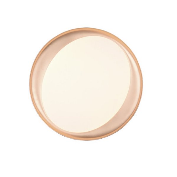 Plafón redondo LED ZETA 48,5cm 24W 2500lm, regulable 2700 - 6500K con mando IP20 Negro-oro