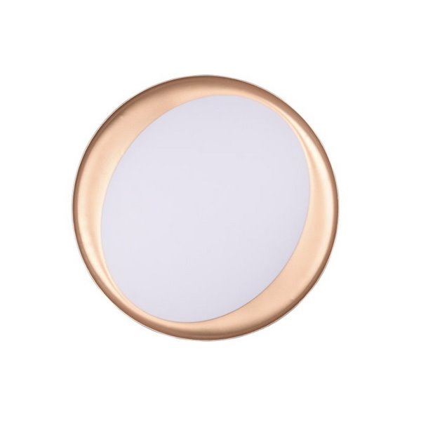 Plafón redondo LED ZETA 48,5cm 24W 2500lm, regulable 2700 - 6500K con mando IP20 Negro-oro