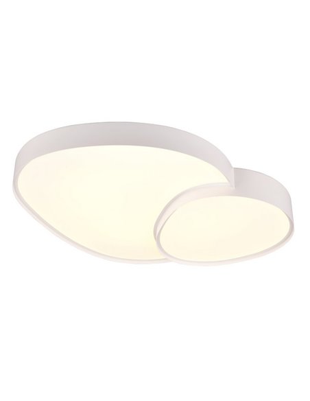 Plafón LED regulable para techo RISE 77cm 45W 5300lm 2700 - 6500K, función memoria y luz de noche IP20 Blanco