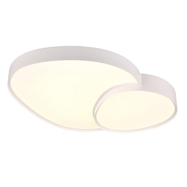 Plafonnier LED RISE 77 cm 45 W 5 300 lm 2 700-6 500 K à intensité variable avec fonction mémoire et veilleuse IP20 Blanc