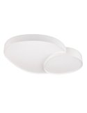 Plafón LED regulable para techo RISE 77cm 45W 5300lm 2700 - 6500K, función memoria y luz de noche IP20 Blanco