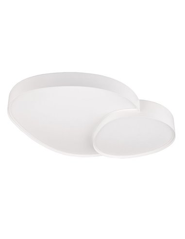 Plafón LED regulable para techo RISE 77cm 45W 5300lm 2700 - 6500K, función memoria y luz de noche IP20 Blanco