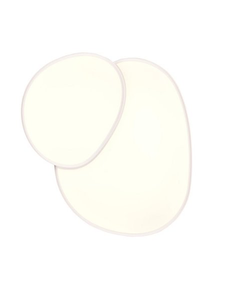 Plafonnier LED RISE 77 cm 45 W 5 300 lm 2 700-6 500 K à intensité variable avec fonction mémoire et veilleuse IP20 Blanc