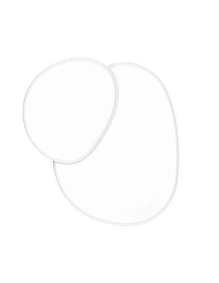 Plafón LED regulable para techo RISE 77cm 45W 5300lm 2700 - 6500K, función memoria y luz de noche IP20 Blanco