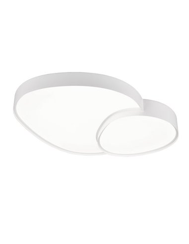 Plafón LED regulable para techo RISE 77cm 45W 5300lm 2700 - 6500K, función memoria y luz de noche IP20 Blanco