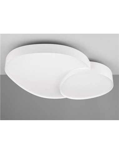 Plafón LED regulable para techo RISE 77cm 45W 5300lm 2700 - 6500K, función memoria y luz de noche IP20 Blanco
