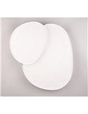 Plafón LED regulable para techo RISE 77cm 45W 5300lm 2700 - 6500K, función memoria y luz de noche IP20 Blanco