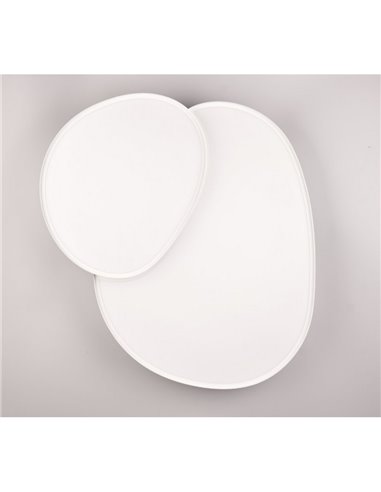 Plafonnier LED RISE 77 cm 45 W 5 300 lm 2 700-6 500 K à intensité variable avec fonction mémoire et veilleuse IP20 Blanc