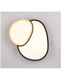 Plafón LED para techo 43,5cm RISE 21W 2400lm regulable 2700 - 6500K IP20 función memoria y luz de noche Negro-oro