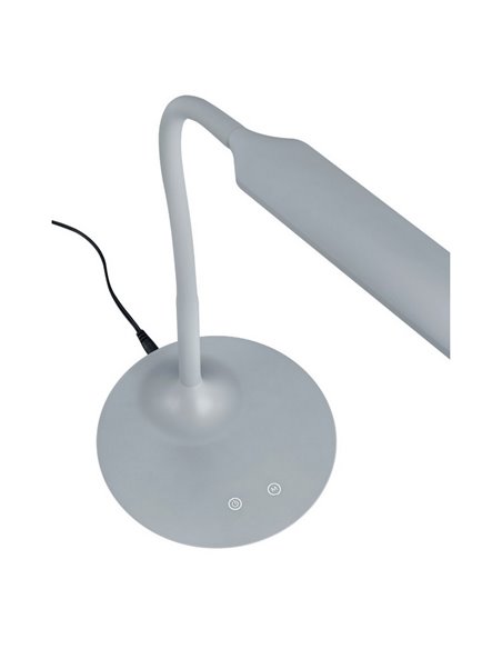 Lámpara de sobremesa LED POLO estilo flexo 4 niveles de luz ajustable 5W 550lm, 3000+4000+5000K IP20