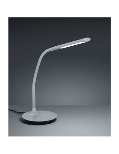 Lámpara de sobremesa LED POLO estilo flexo 4 niveles de luz ajustable 5W 550lm, 3000+4000+5000K IP20