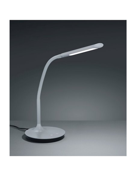 Lámpara de sobremesa LED POLO estilo flexo 4 niveles de luz ajustable 5W 550lm, 3000+4000+5000K IP20