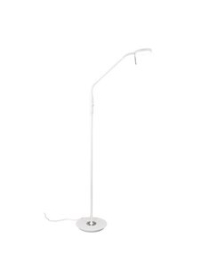 Lampadaire LED MONZA avec bras flexible et réglable, 12W, 1400lm, dimmable, 2300+3000+4000K, IP20, blanc
