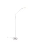 Lámpara de pie LED MONZA brazo flexible y ajustable 12W ·1400lm, regulable 2300+3000+4000K IP20 Blanco