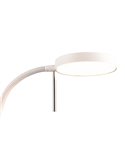 Luminária de chão LED MONZA com braço flexível e ajustável, 12W, 1400lm, regulável, 2300+3000+4000K, IP20, branca