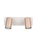 Bande de plafond MARLEY à 2 ampoules, ampoule exclue. 2x GU10 max. 35W IP20 Marron-Beige