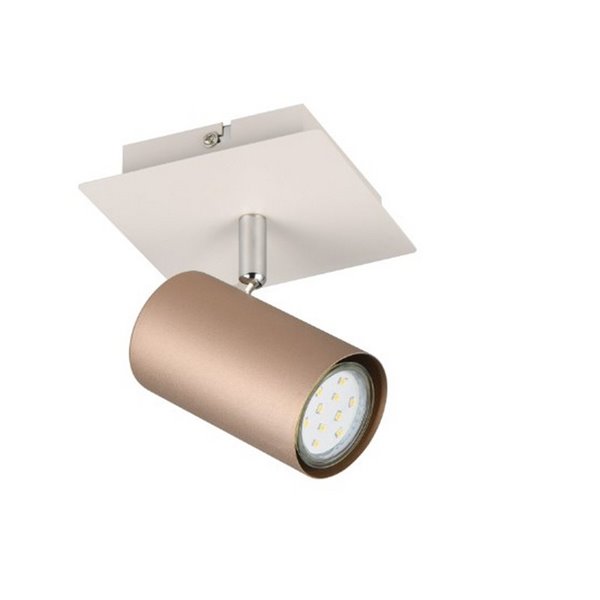 Foco de techo o aplique de pared MARLEY bombilla excl. 1x GU10 max. 25W Marrón-Beige