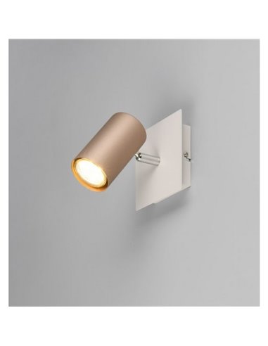 Foco de techo o aplique de pared MARLEY bombilla excl. 1x GU10 max. 25W Marrón-Beige