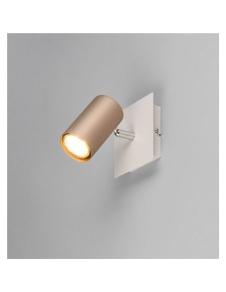 Foco de techo o aplique de pared MARLEY bombilla excl. 1x GU10 max. 25W Marrón-Beige