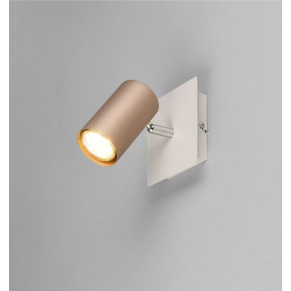 Foco de techo o aplique de pared MARLEY bombilla excl. 1x GU10 max. 25W Marrón-Beige
