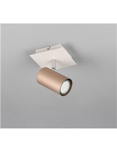 Foco de techo o aplique de pared MARLEY bombilla excl. 1x GU10 max. 25W Marrón-Beige 2
