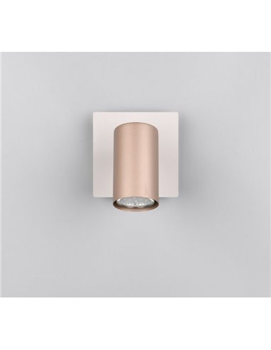 Spot de plafond ou applique murale MARLEY ampoule excl. 1x GU10 max. 25W Marron-Beige