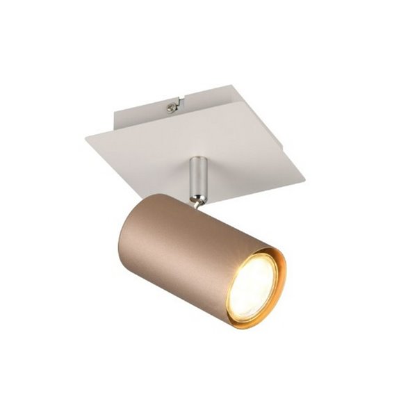 Spot de plafond ou applique murale MARLEY ampoule excl. 1x GU10 max. 25W Marron-Beige