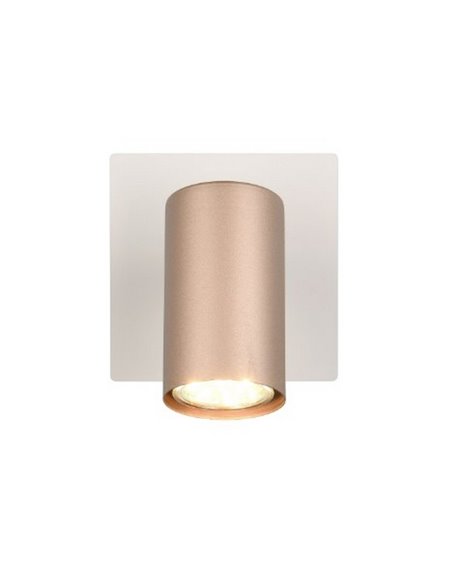 Foco de techo o aplique de pared MARLEY bombilla excl. 1x GU10 max. 25W Marrón-Beige