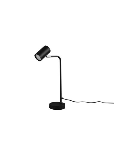 Lámpara de sobremesa minimalista MARLEY bombilla excl. 1x GU10 max. 5W IP20 Negro