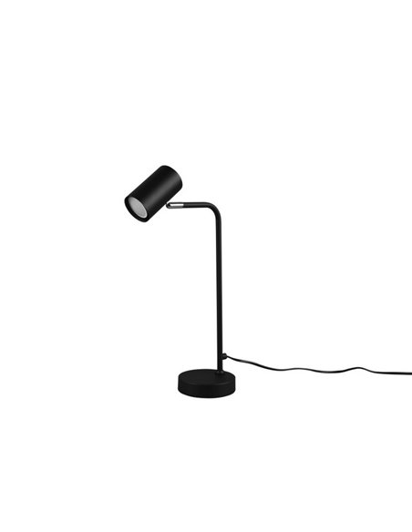 Lámpara de sobremesa minimalista MARLEY bombilla excl. 1x GU10 max. 5W IP20 Negro