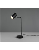 Lámpara de sobremesa minimalista MARLEY bombilla excl. 1x GU10 max. 5W IP20 Negro